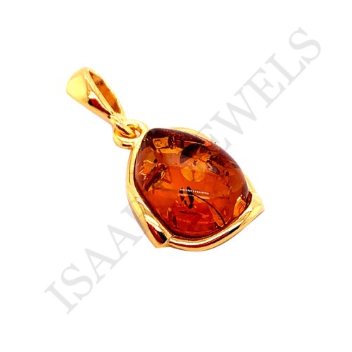 wisiorek z bursztynem