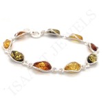 Amber Silver Bracelet