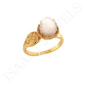 Natural Quartz Ring Adjustable