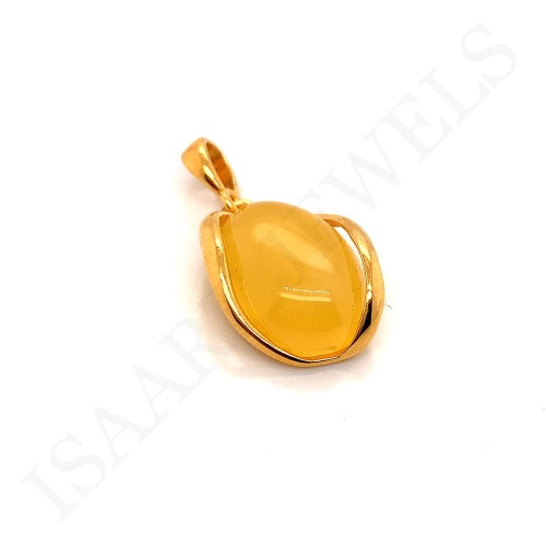 Wisiorek z Bursztynem Mlecznym