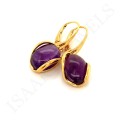 Kolczyki wiszące z Ametystem