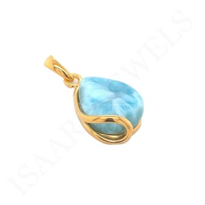 Silver pendant Larimar