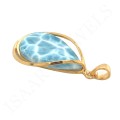 Wisiorek z Kamieniem Naturalnym Larimar