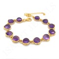 Bransoletka z Kamieniami Ametyst