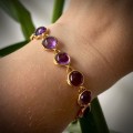 Naturalny Ametyst Bransoletka