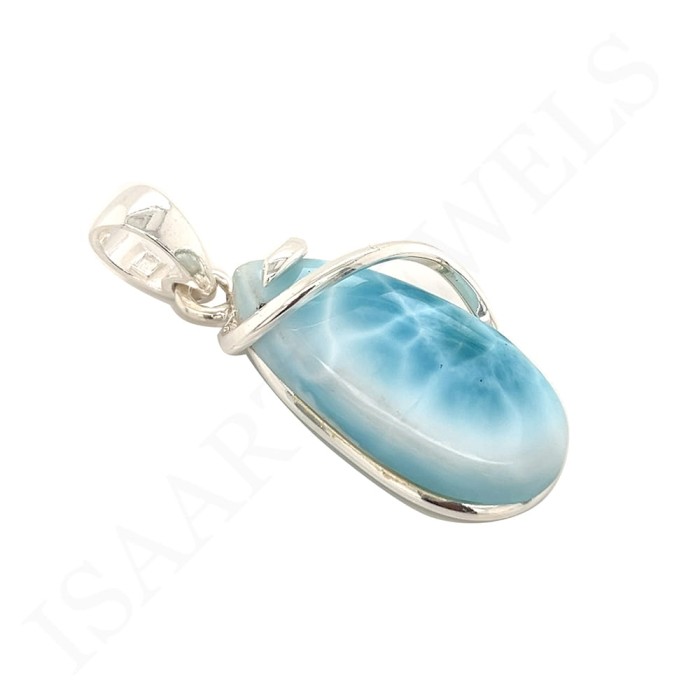 Wisiorek Srebrny z Kamieniem Larimar