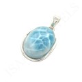 Wisiorek z Kamieniem Naturalnym Larimar