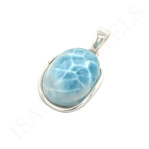 Silver pendant Larimar