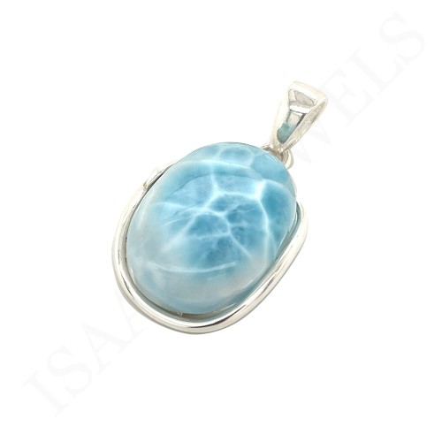 Wisiorek z Kamieniem Naturalnym Larimar