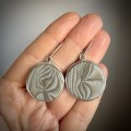 Srebrne Kolczyki z Krzemieniem Pasiastym