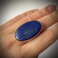 Pierścionek z Kamieniem Naturalnym Lapis Lazuli