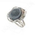 Pierścionek Srebrny z Naturalnym Chalcedonem