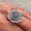Pierścionek z Różą Chalcedonową