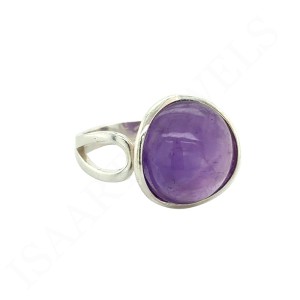 Pierścionek z Kamieniem Ametyst
