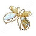 Pozłacany Motyl Wisior Broszka